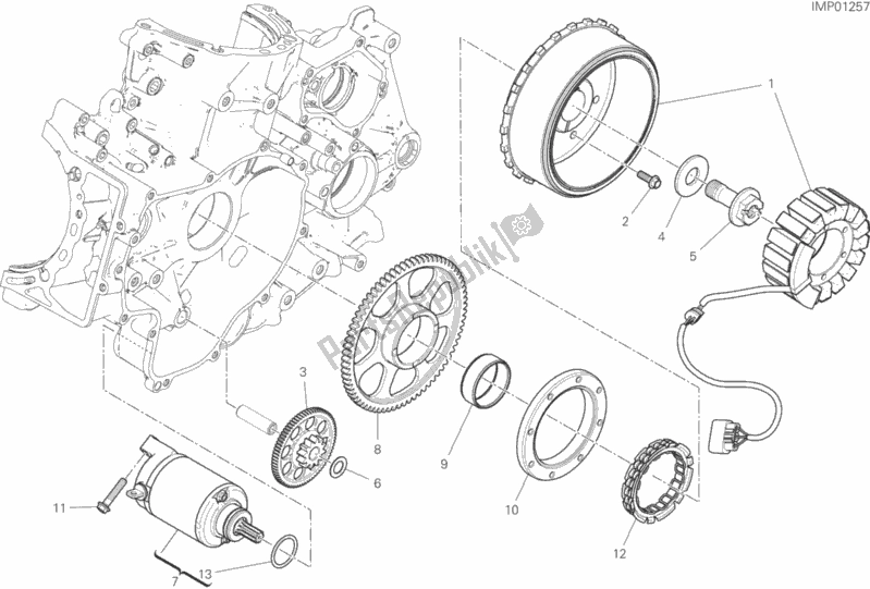 Tutte le parti per il Avviamento E Accensione Elettrici del Ducati Superbike Panigale V2 Thailand 955 2020